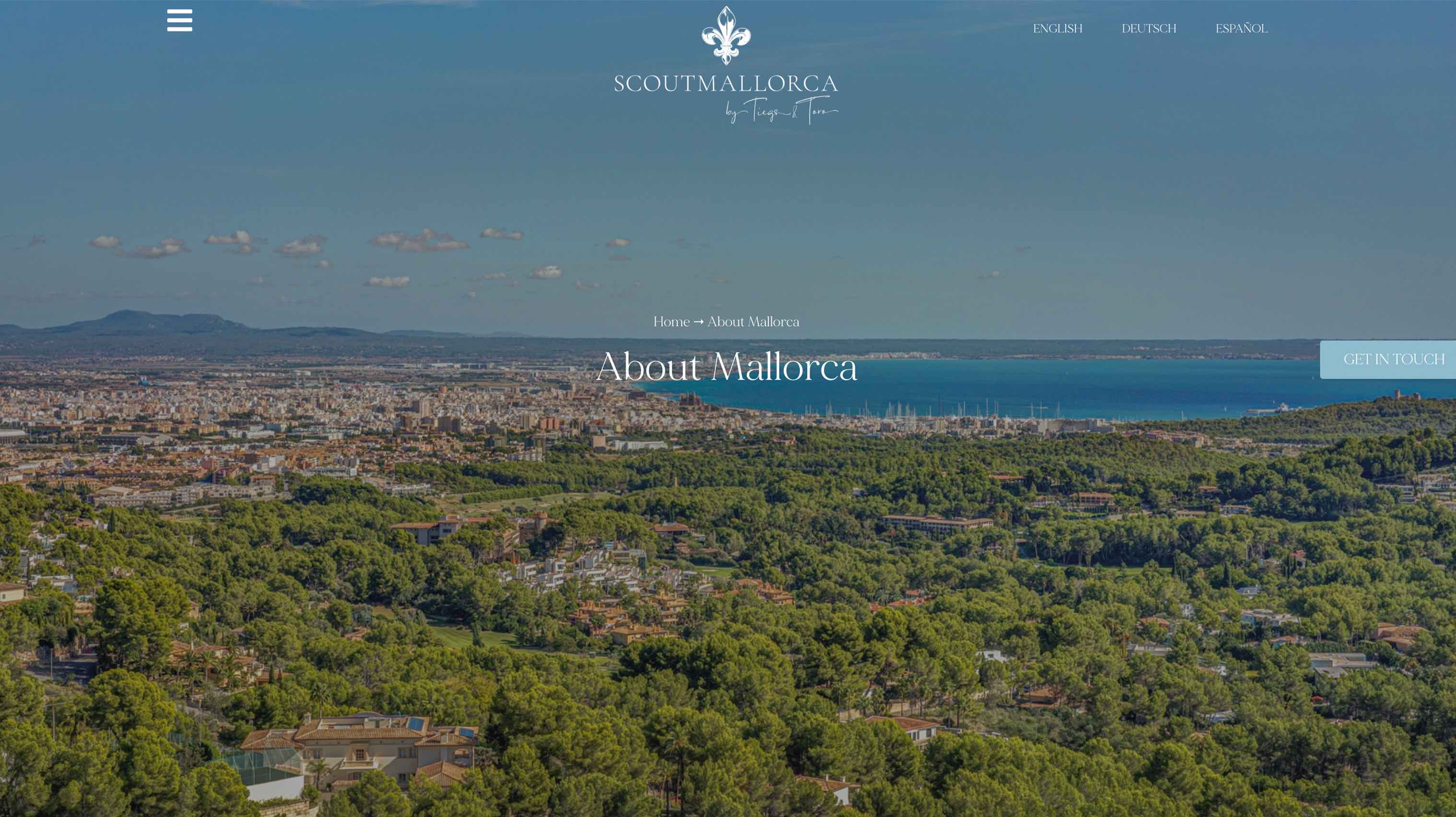 Scout Mallorca website design by Jayco