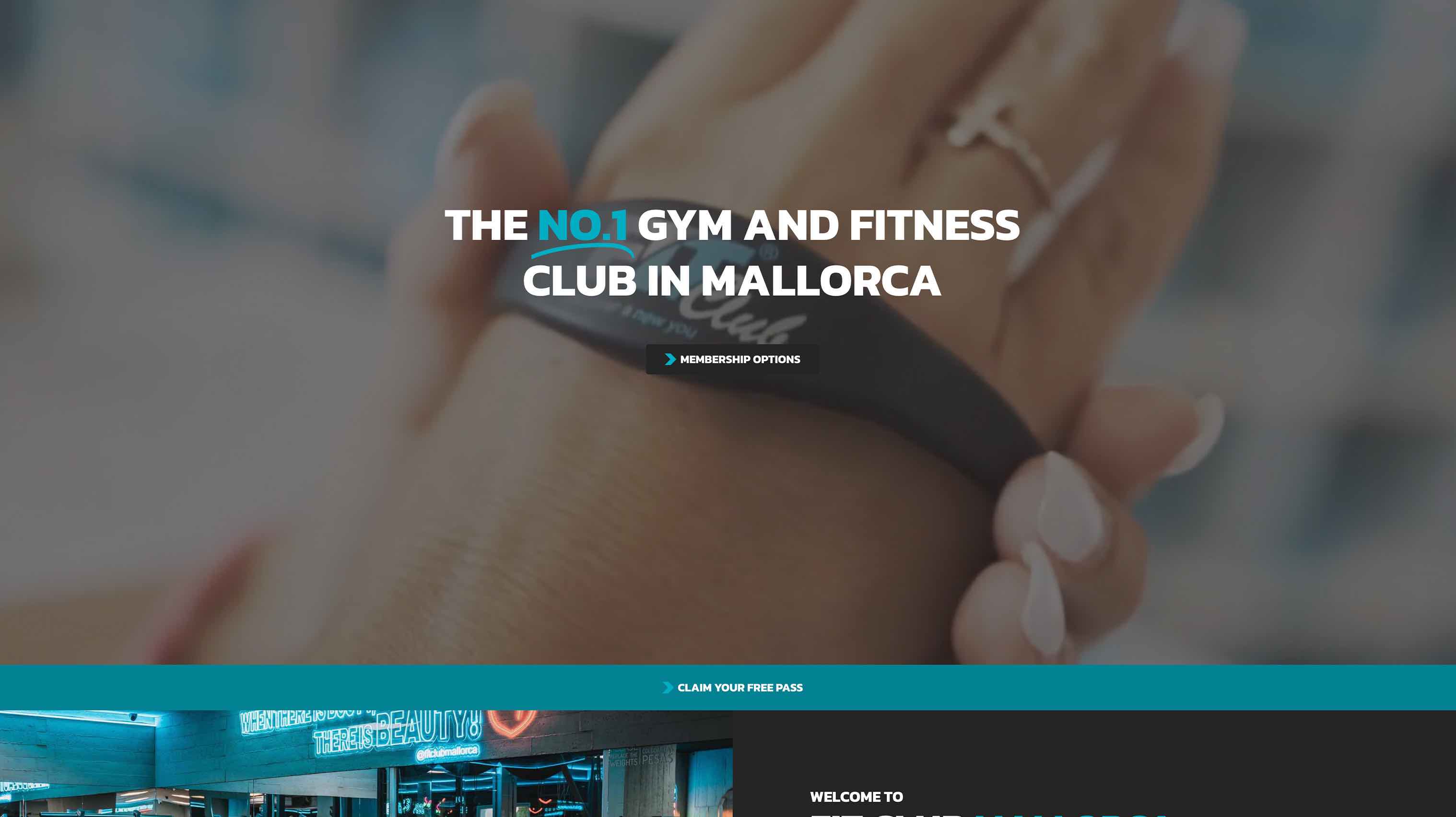Website and SEO for Fit Club