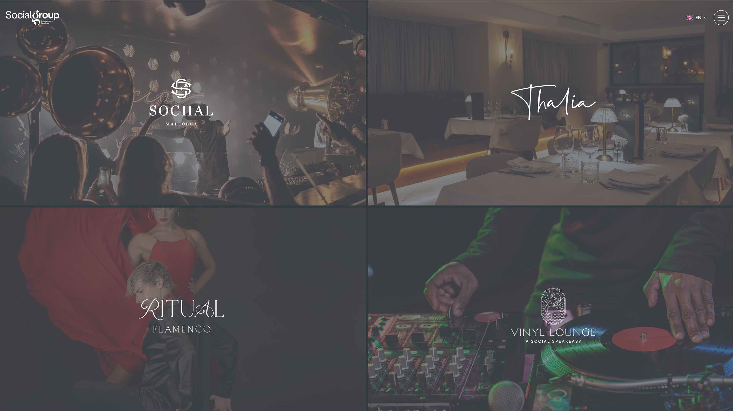 Corporate website for leading hospitality group in Palma