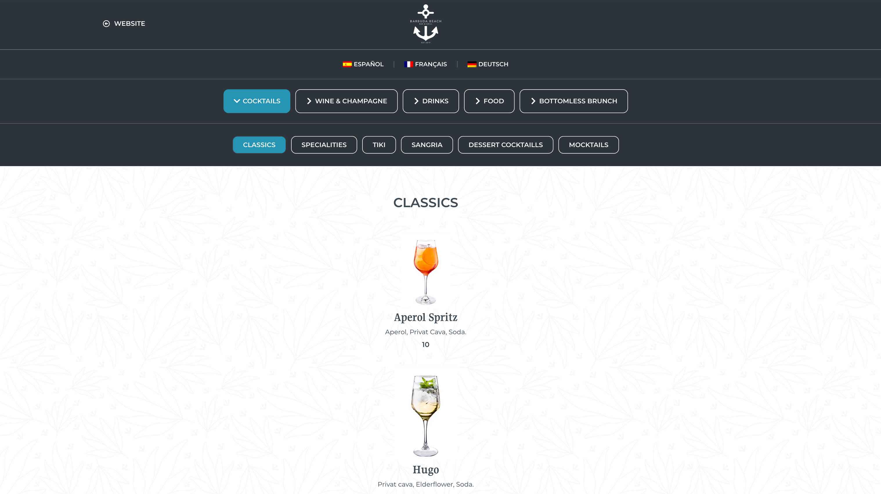 Restaurant website design and booking system
