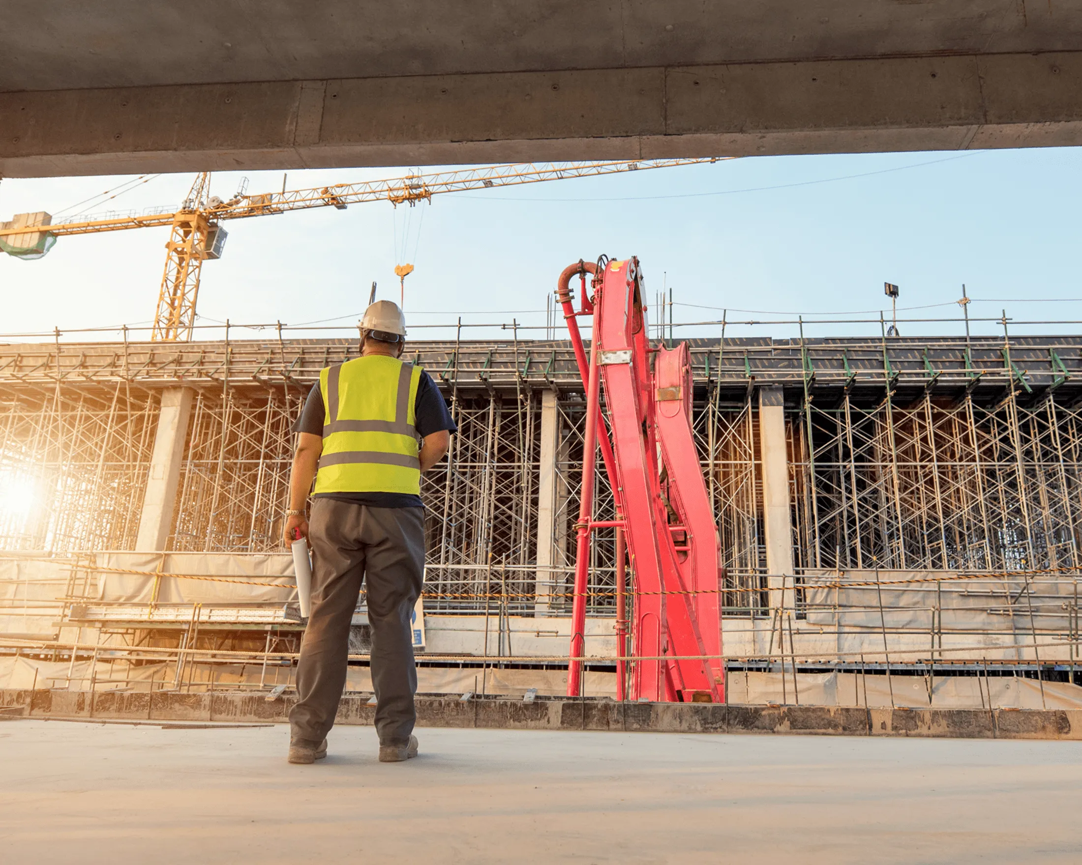 Worker in construction