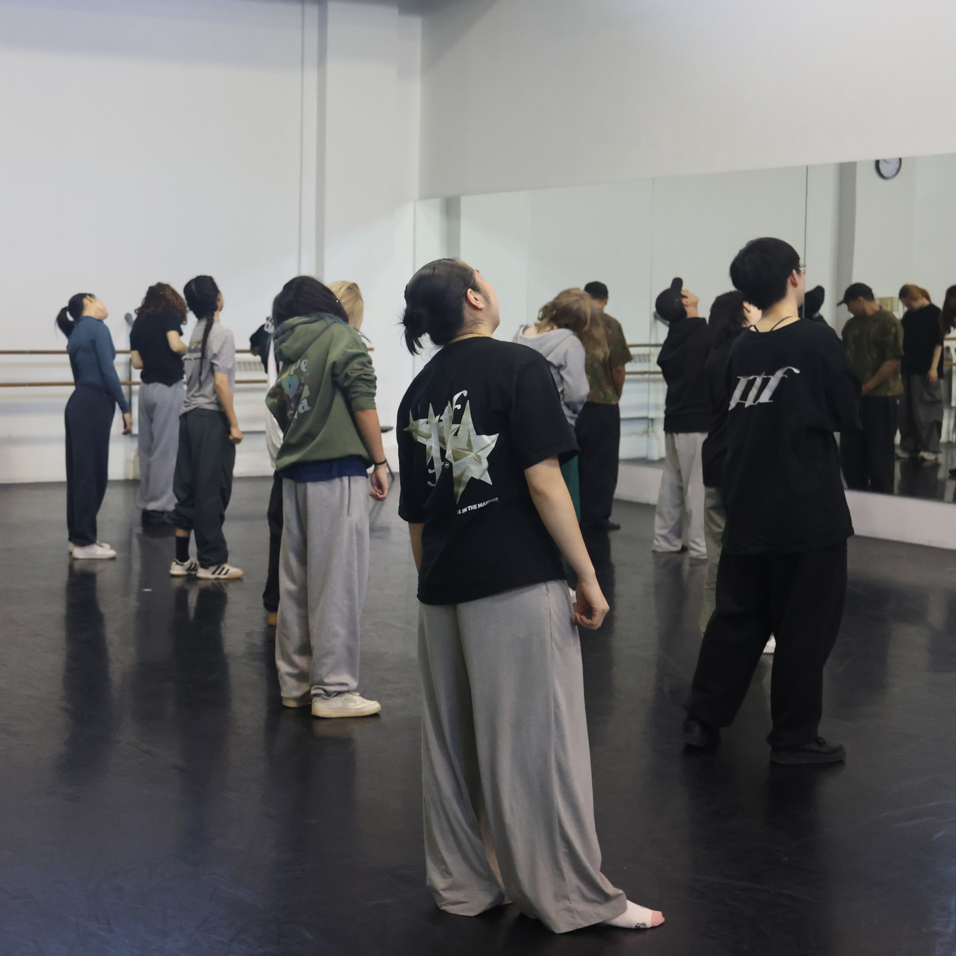 Team members rehearsing