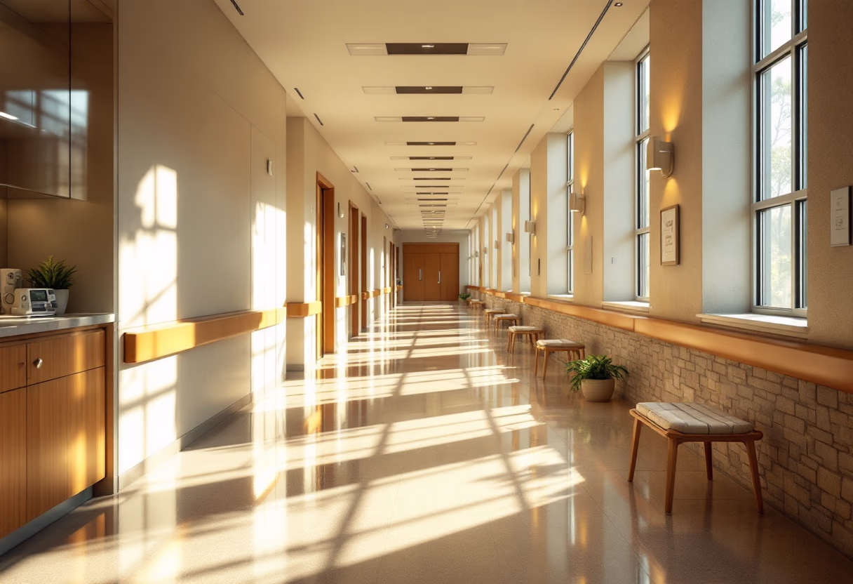 [background image] image of a hospital hallway (for a medical clinic)