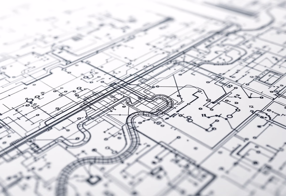 [background image] image of plumbing blueprints