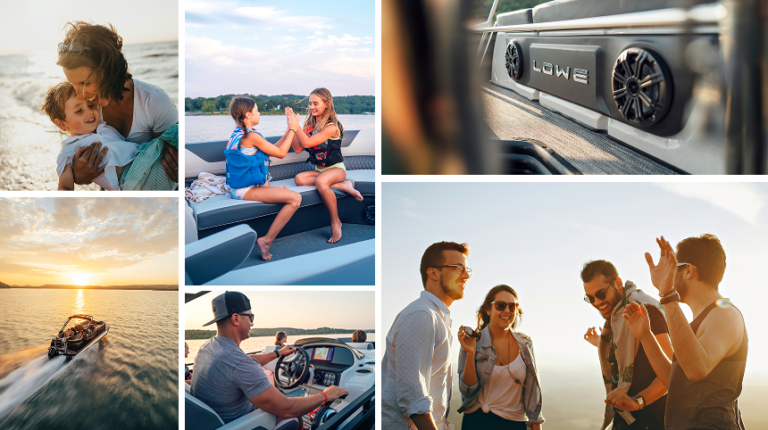 LS Pontoon photoshoot mood board
