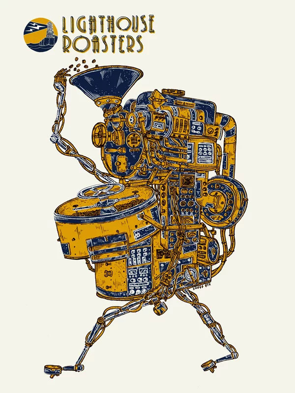 Lighthouse Coffee poster by Shogo Ota