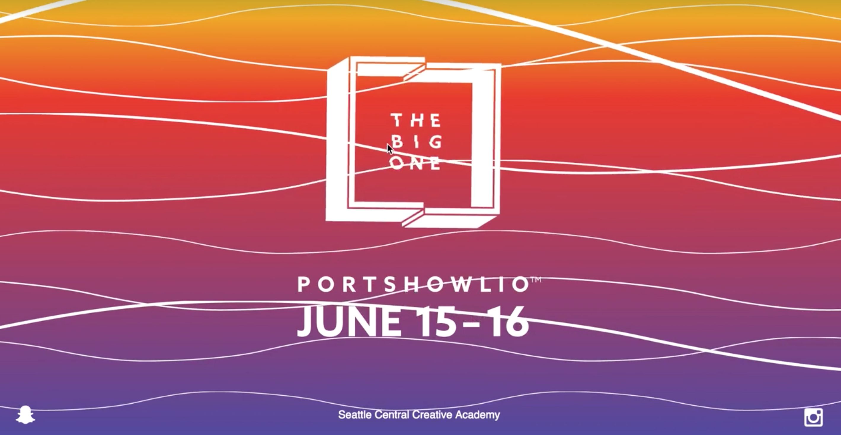 Portshowlio 2016 Splash Page