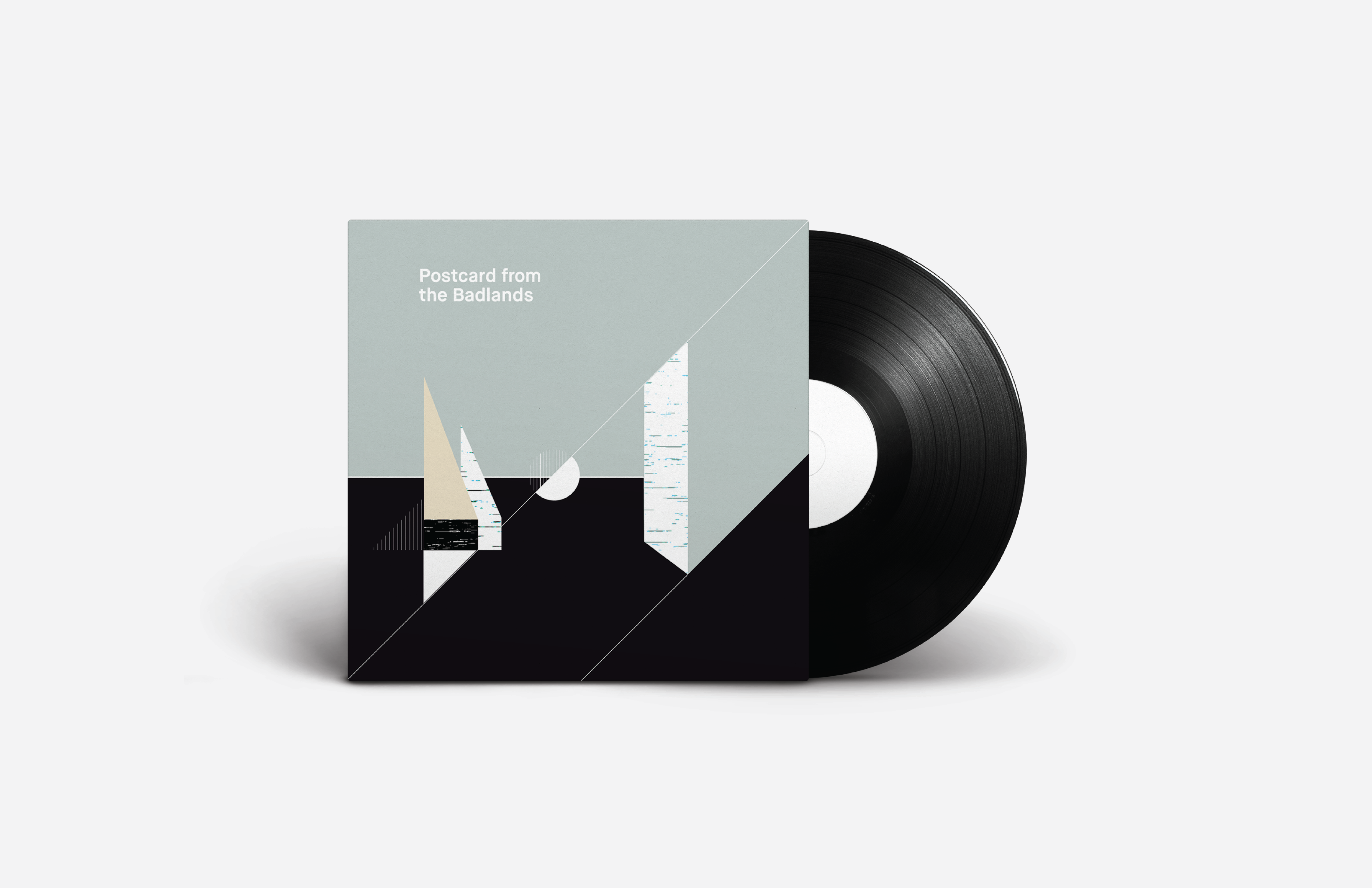 Album artwork for Postcard from the Badlands, a four member new music ensemble.