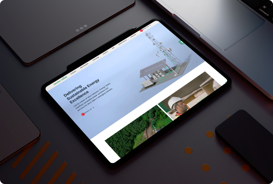 Energy Vision - Website Marketing Writing Example