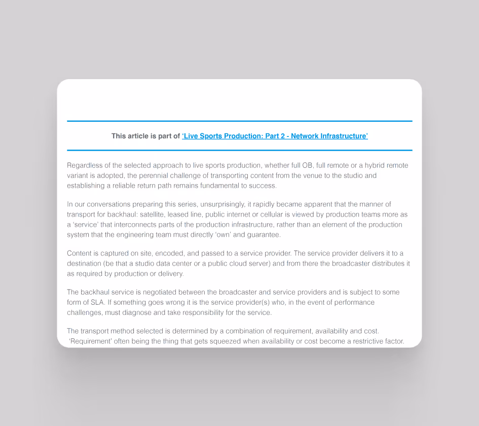 Thought Leadership Article