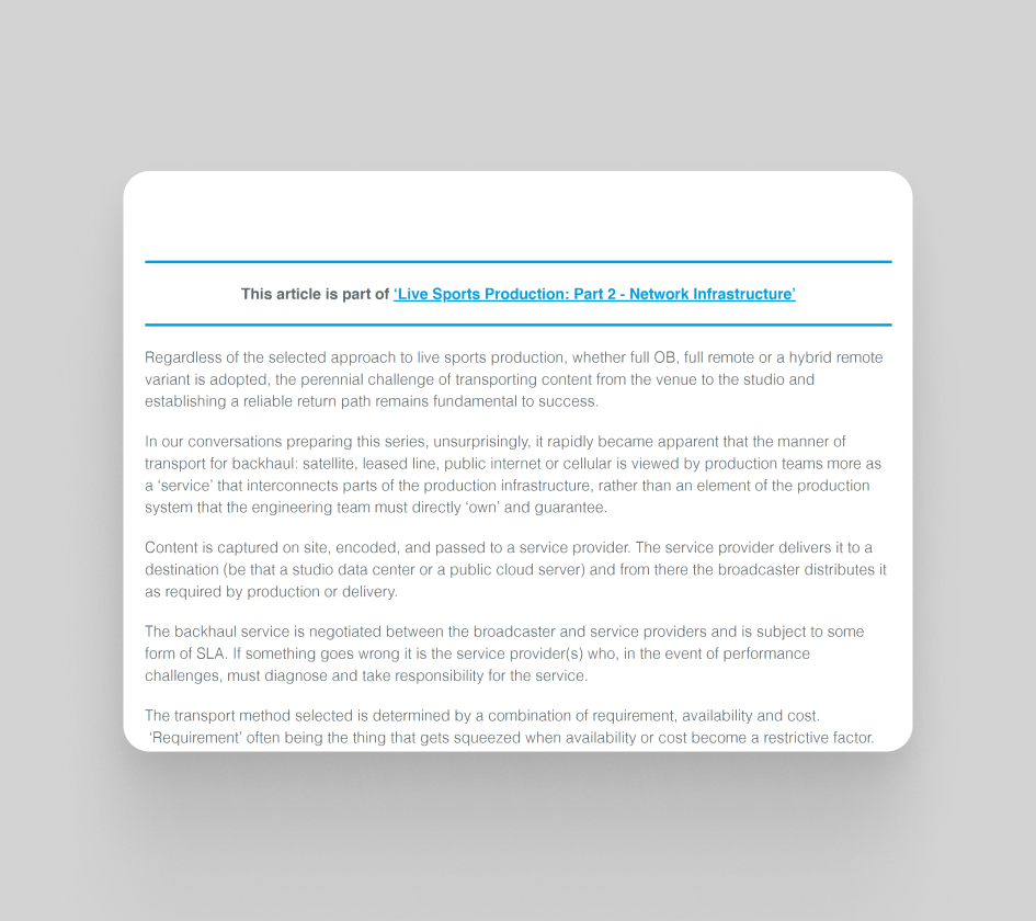 Thought Leadership Article