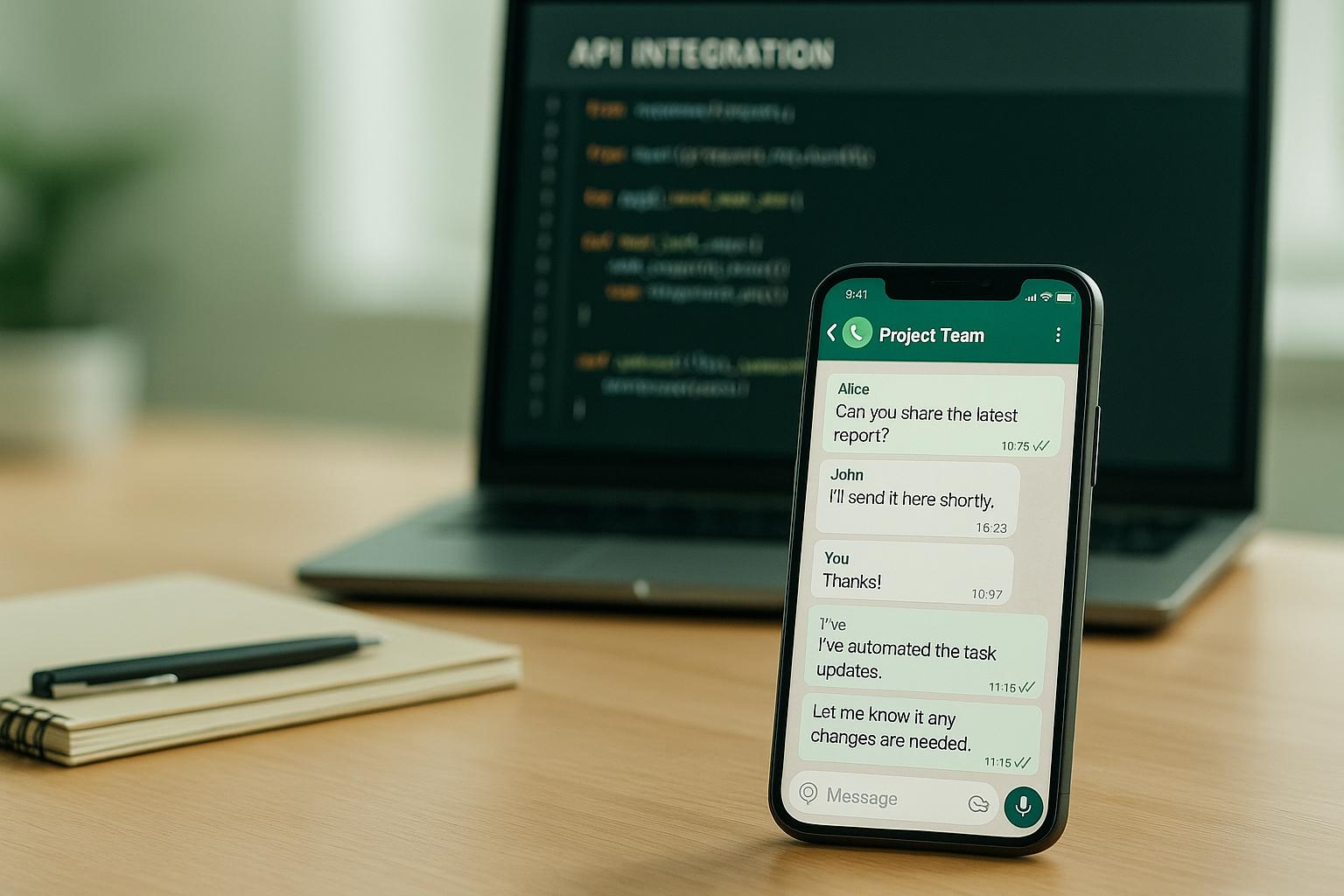 Automating Whatsapp group messages through API