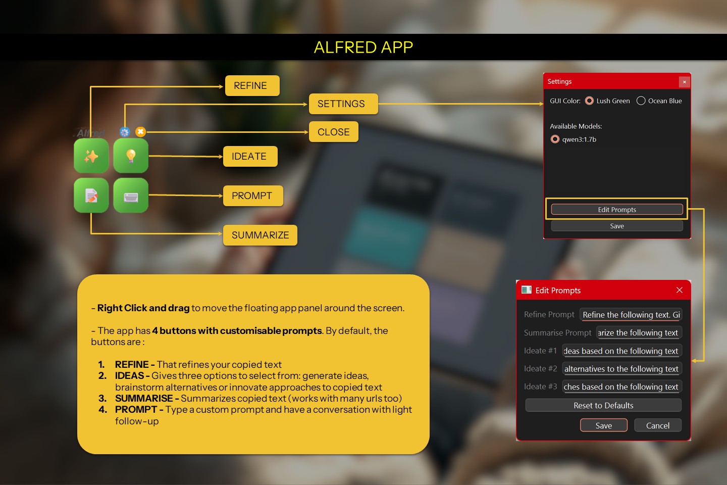 Alfred App explanation