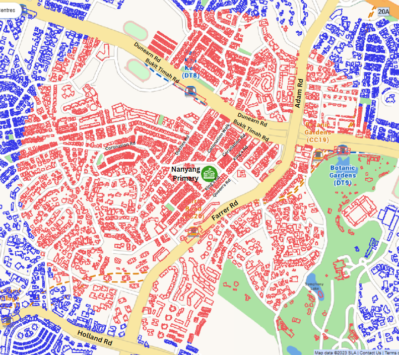 Map around the school