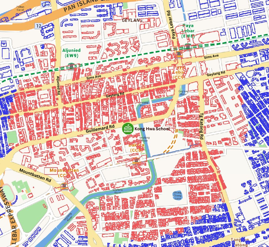 Map around the school