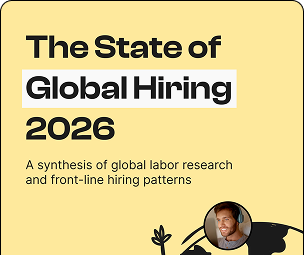 Cover of The State of Global Hiring 2026 Playbook.