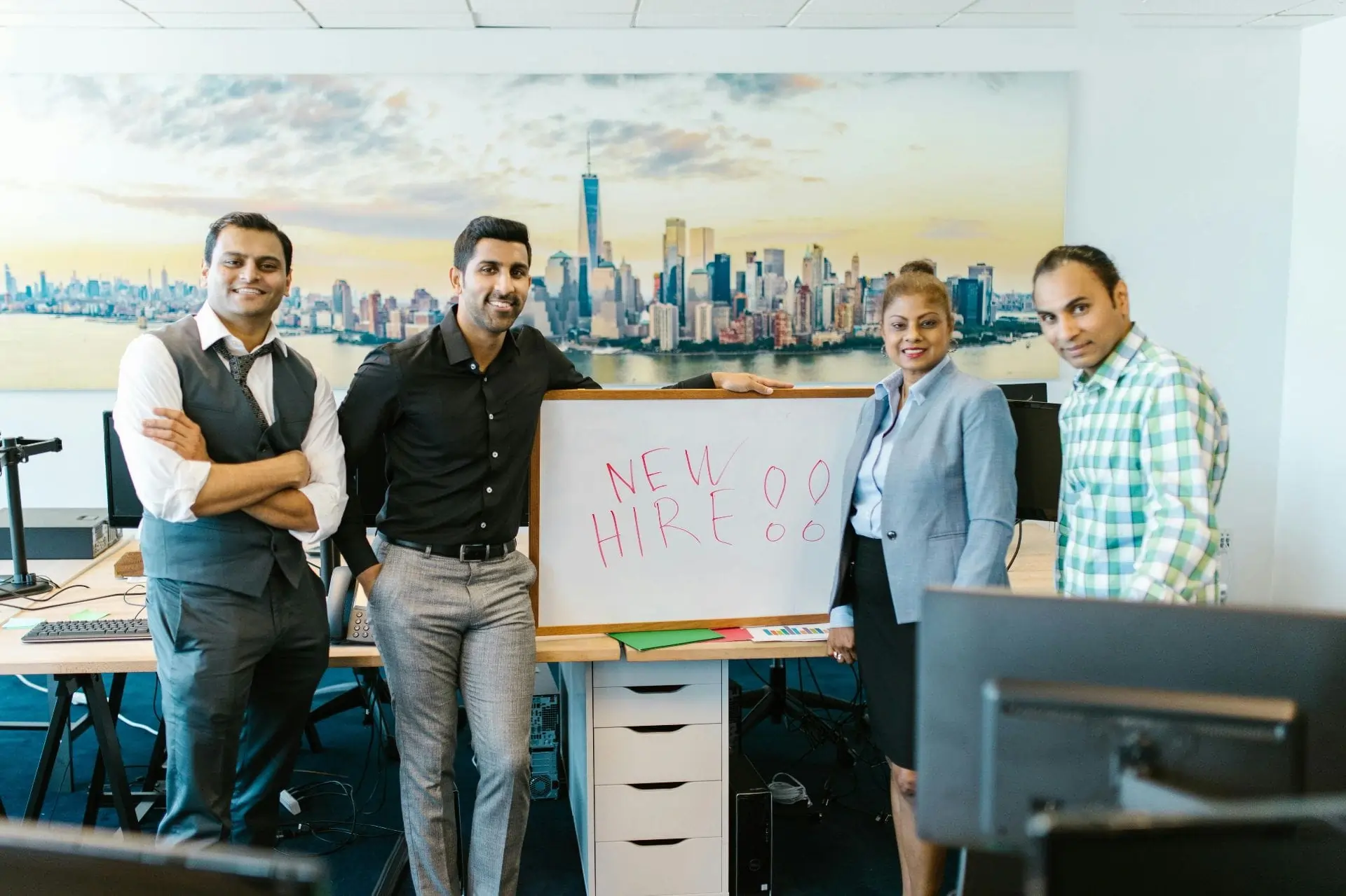 International business team planning global workforce expansion.