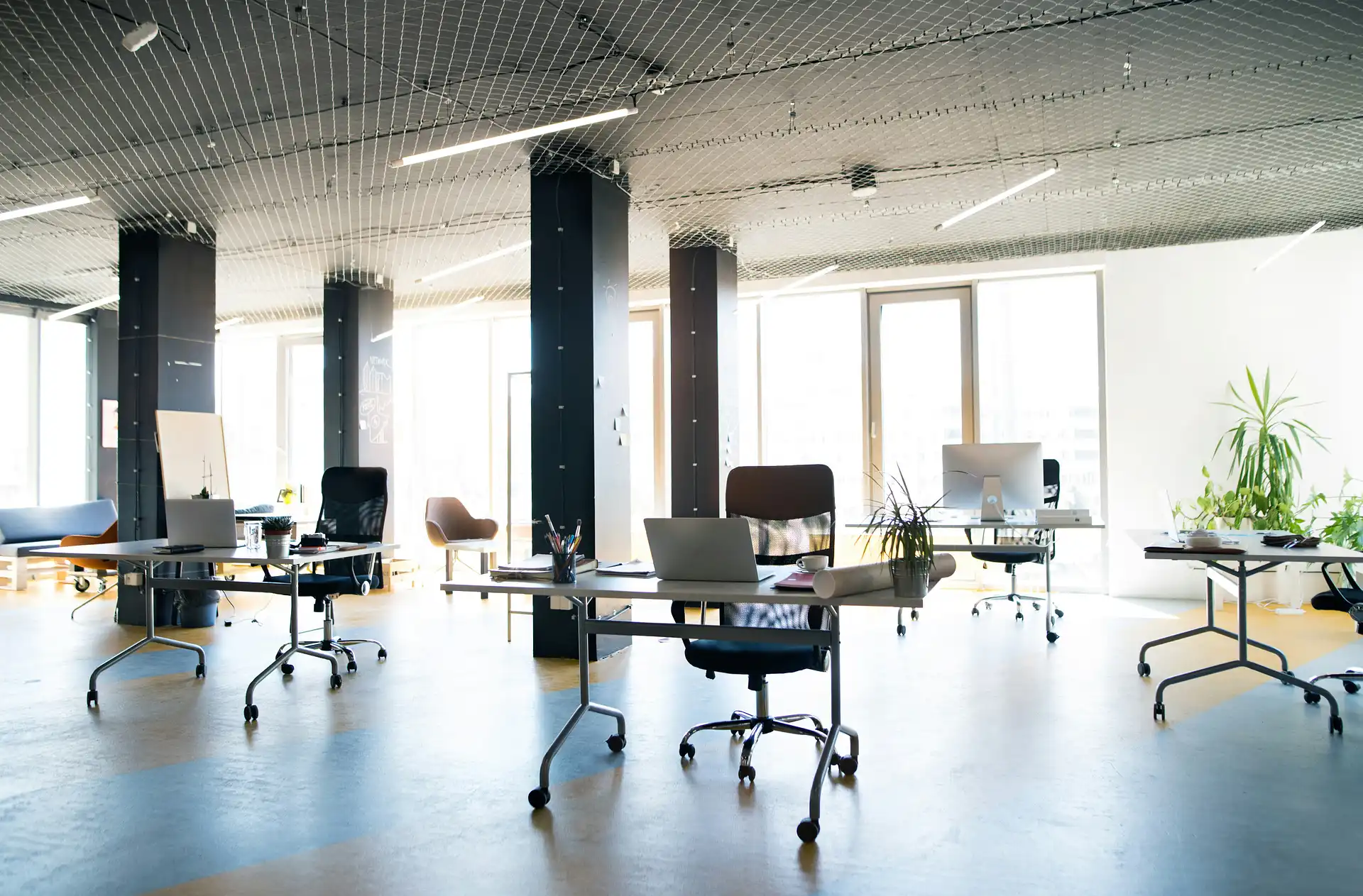 Modern office workspace designed to support collaboration, productivity, innovation, and business growth.