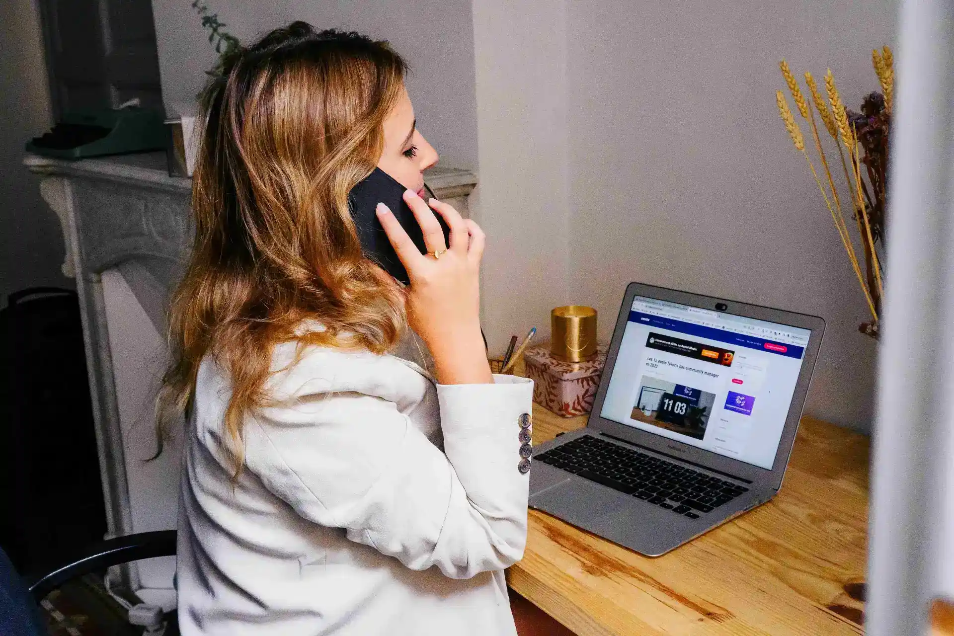 Remote customer support specialist helping international clients through virtual communication and digital collaboration.