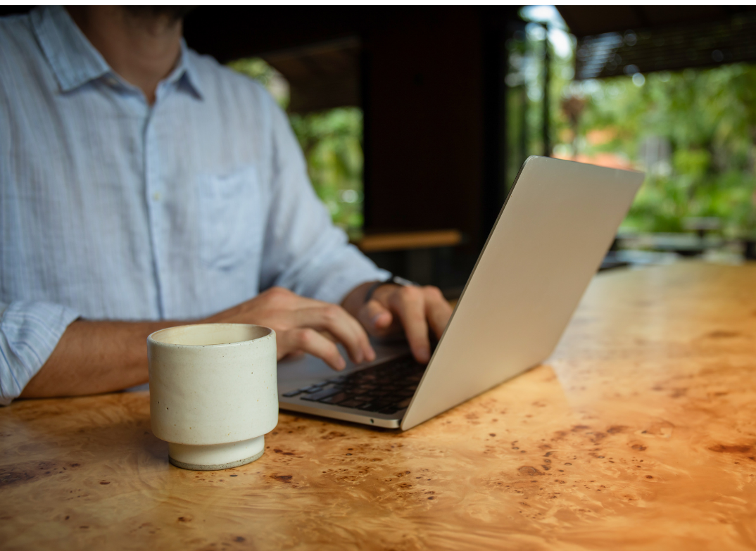 Remote professional working with an Employer of Record platform for global hiring, international payroll, and compliance management.