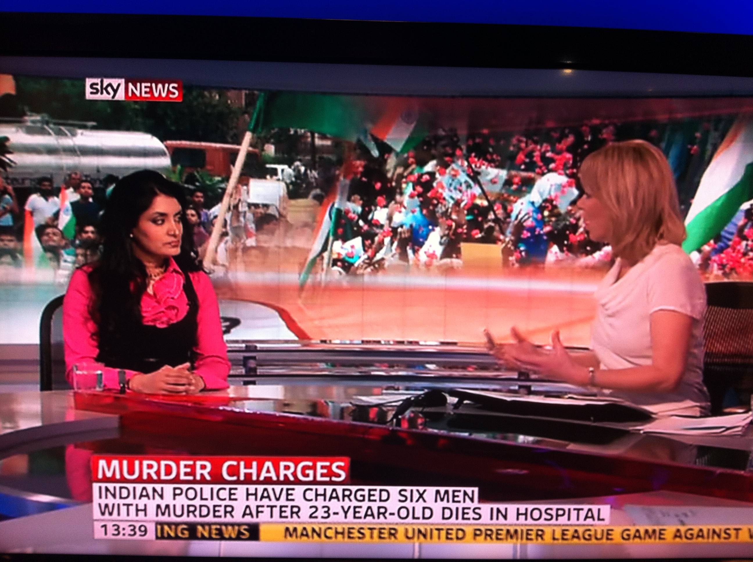 Aneeta Prem MBE interviewed on Sky News about a human-rights issue.