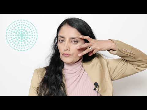Video thumbnail showing Aneeta Prem MBE demonstrating the ShowTN3Fingers trigeminal neuralgia awareness gesture.