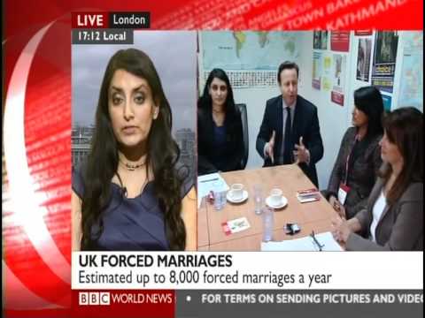 Aneeta Prem appearing on BBC World News The Hub.