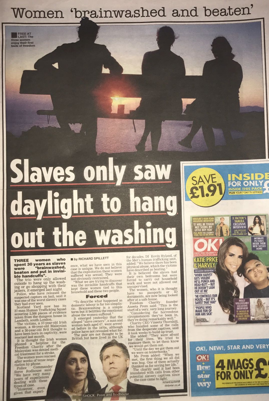 2013 slavery newspaper feature reporting Freedom Charity's role