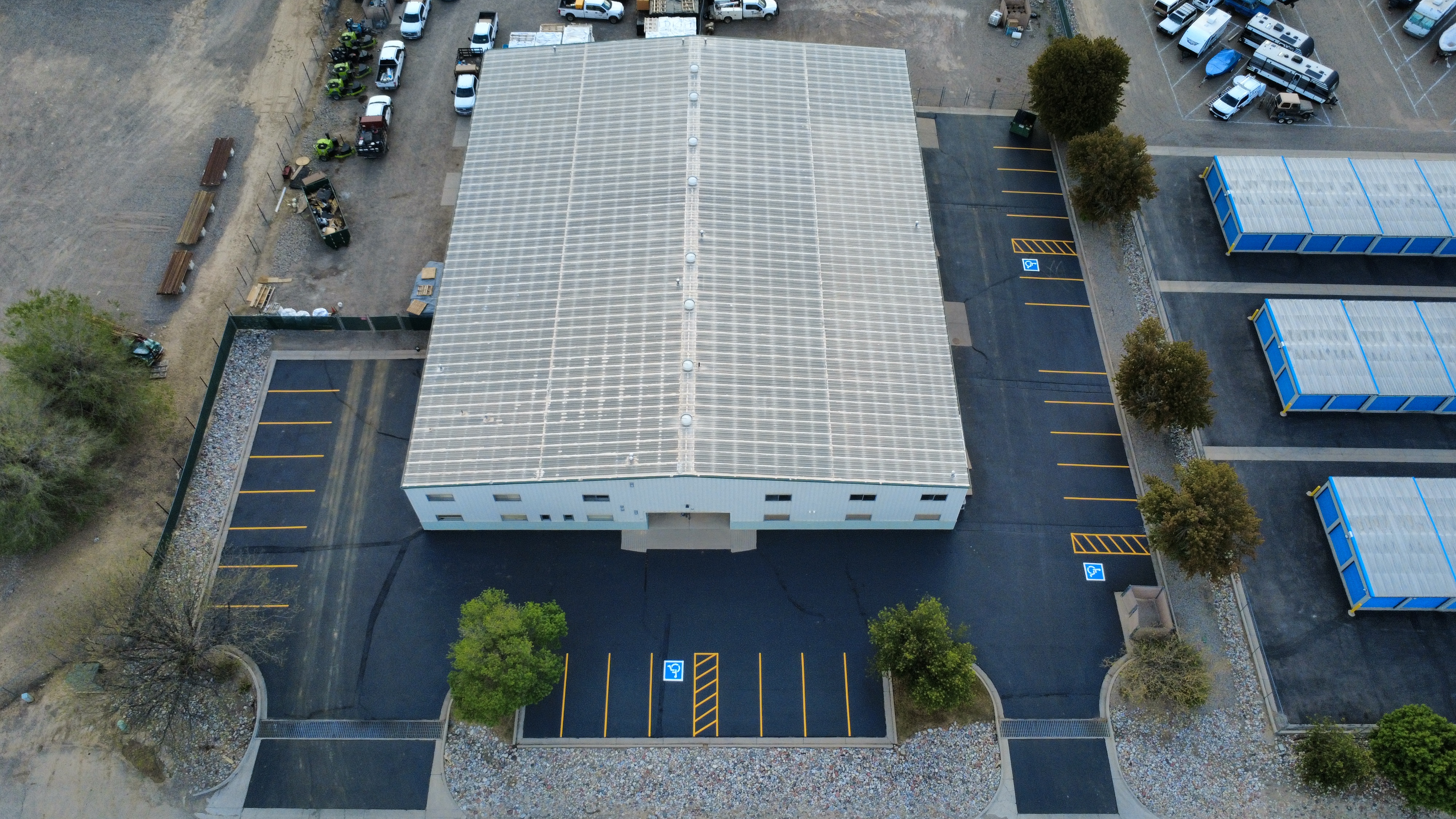 Airport Road parking lot project by Grand Valley Parking Lot Services