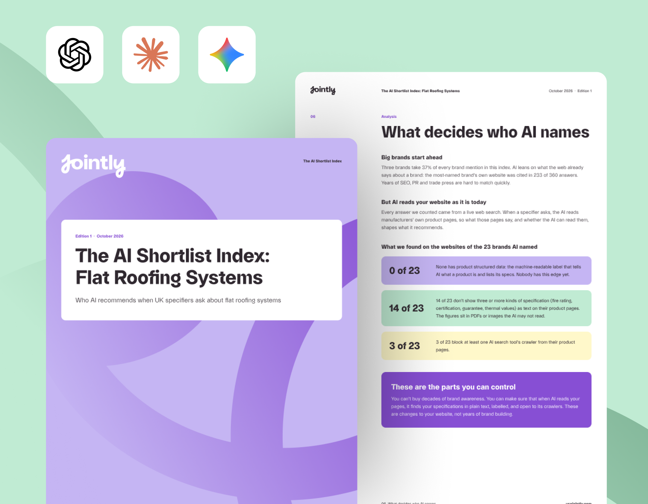 The AI Shortlist Index: Flat Roofing Systems