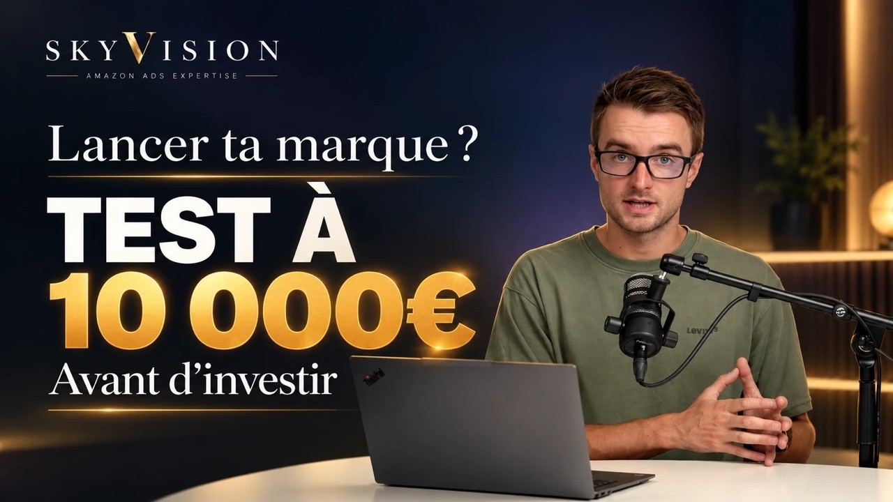 Lancer sa marque sur Amazon : le test à 10 000€ AVANT de tout investir