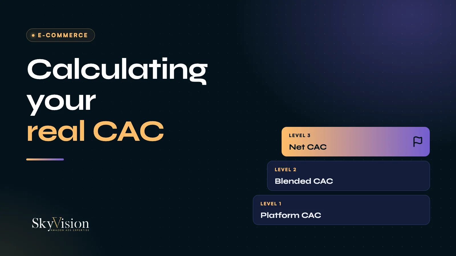 The three levels of customer acquisition cost measurement: platform CAC, blended CAC and net CAC