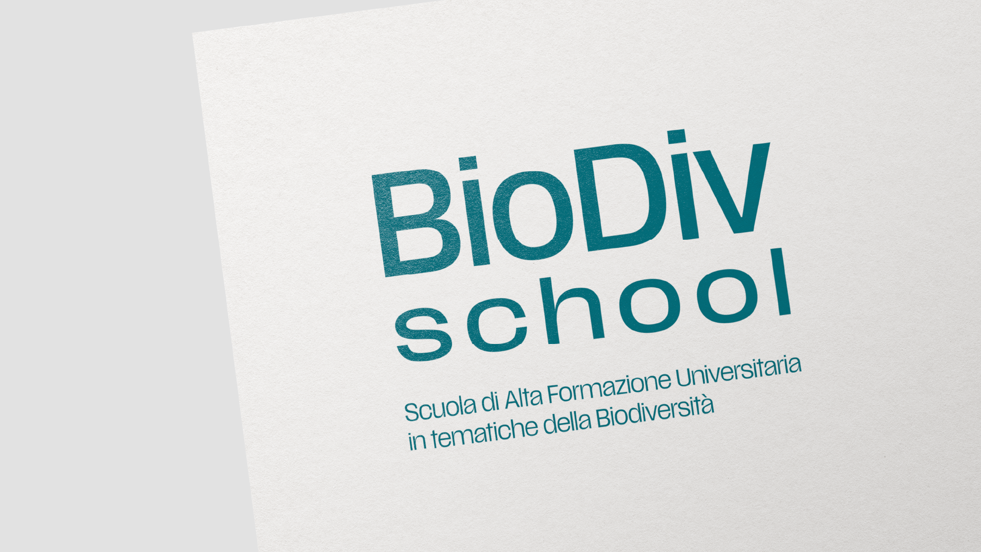 Biodiversity School — identità visiva del progetto PNRR dell'Università di Palermo, SevenApp
