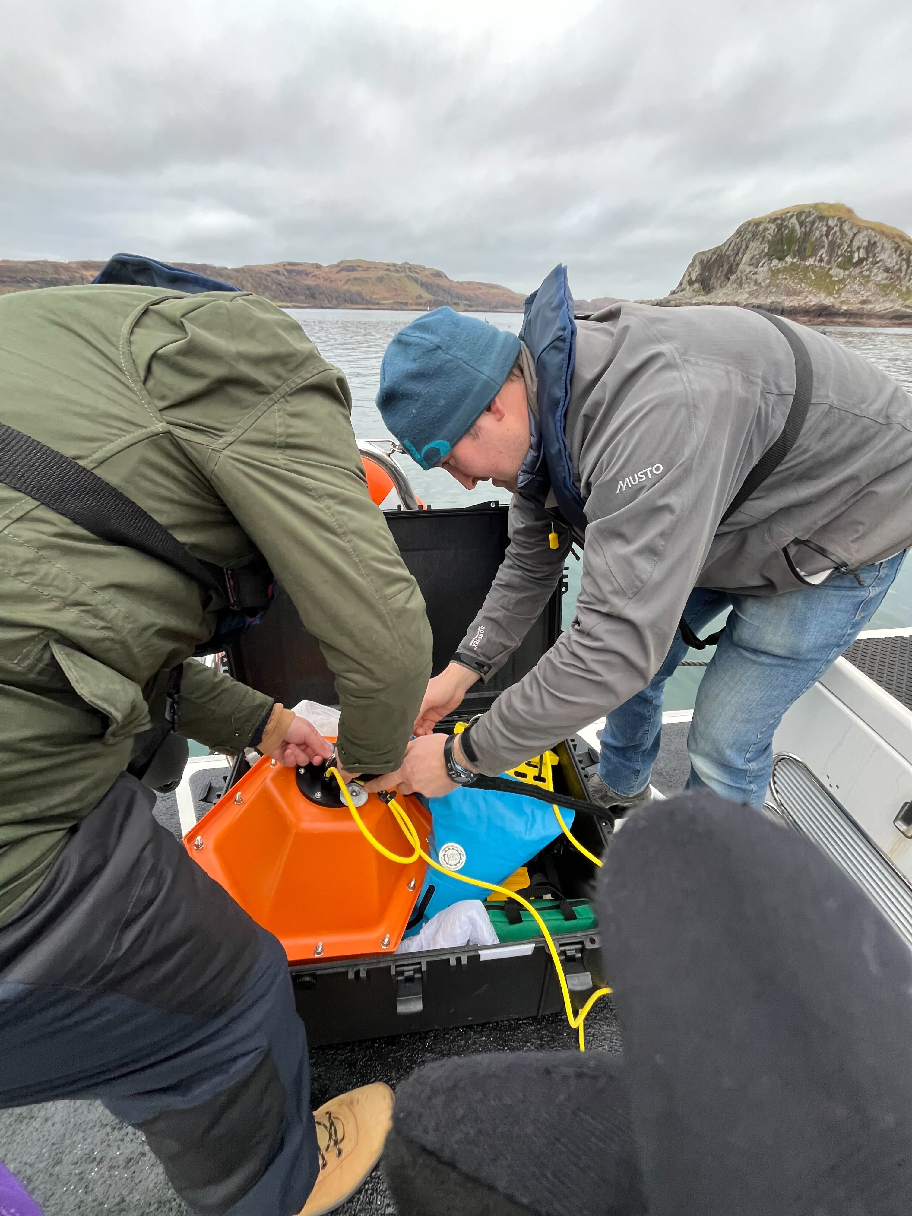 Samudra team deploying robotics at Oban