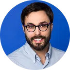 Man in white shirt smiling