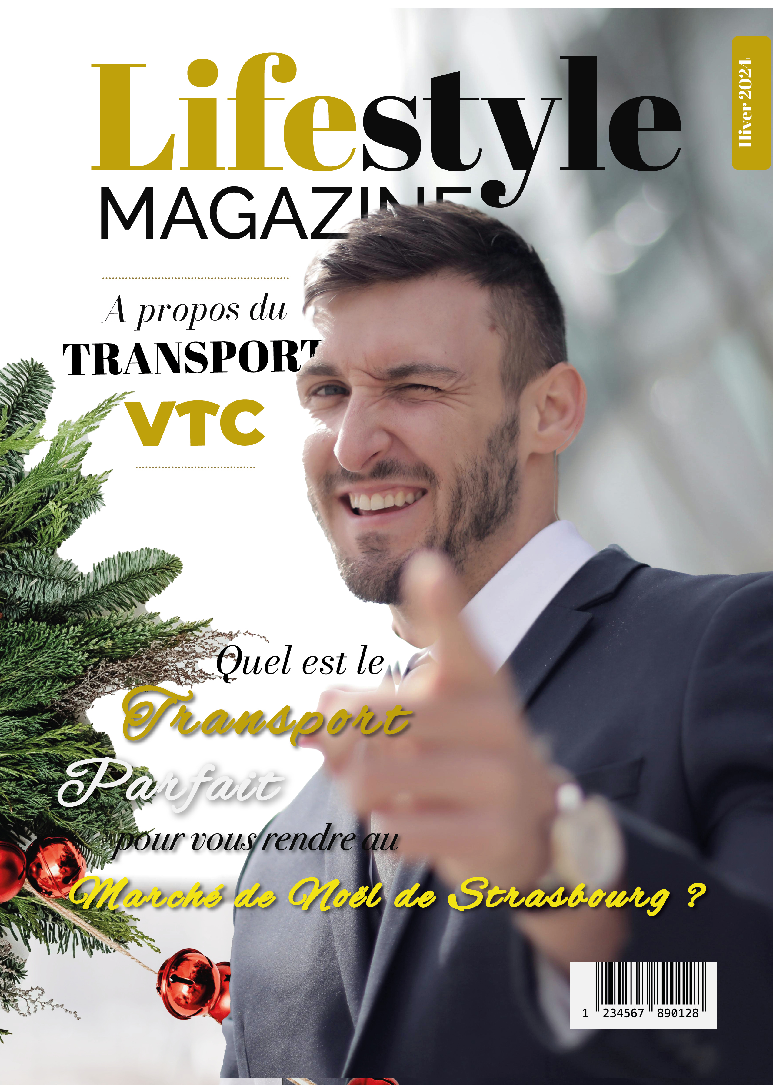 Design Page de couverture magazine publicitaire vtc