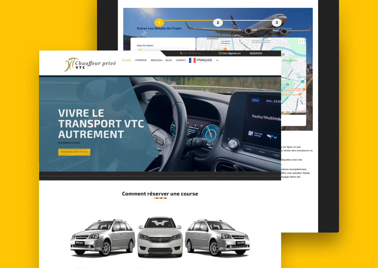 création d'un site web de réservation en ligne