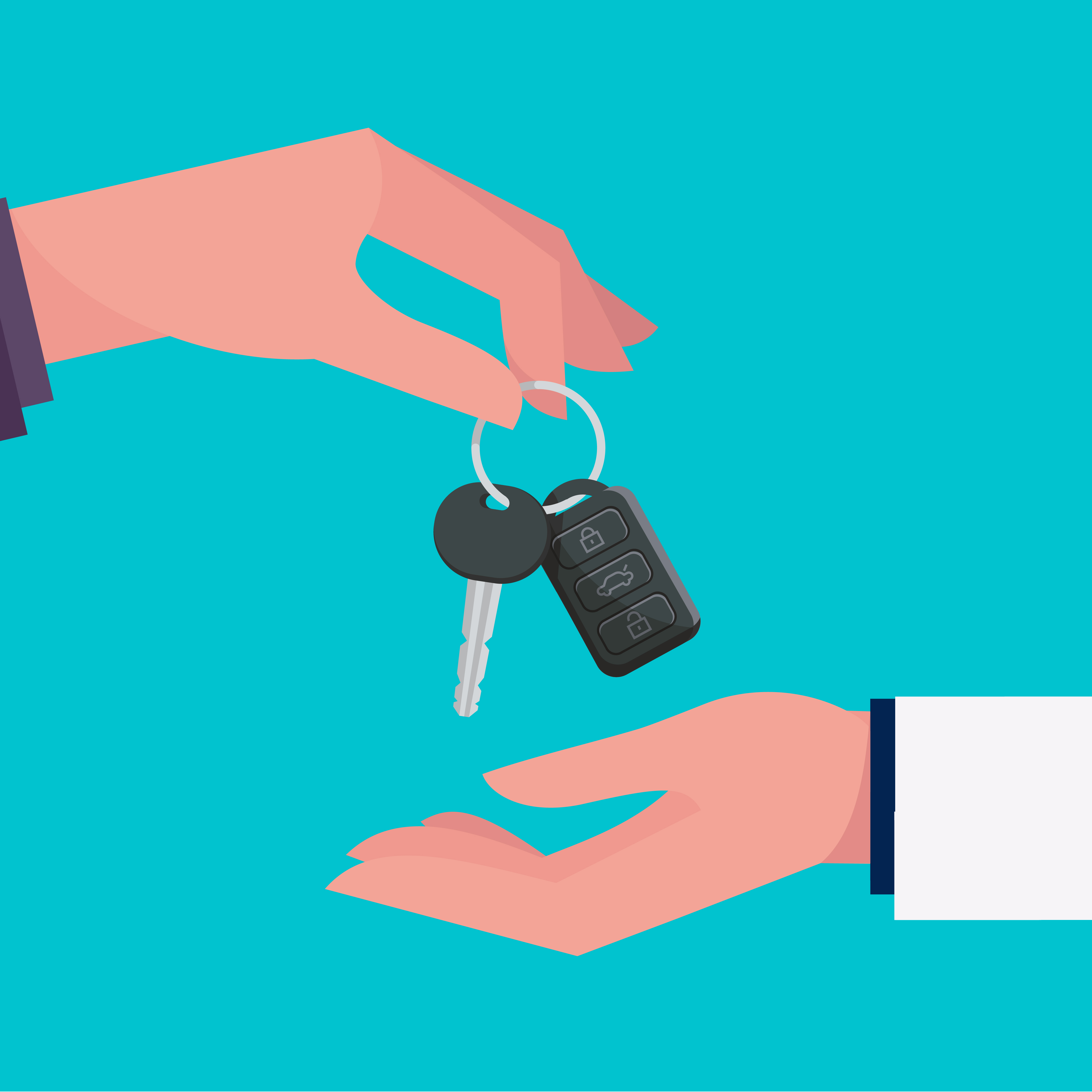 Autosleutel voor verkoopservice van een auto