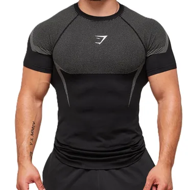 Gymshark Onyx 5.0 Seamless Grey Tee 