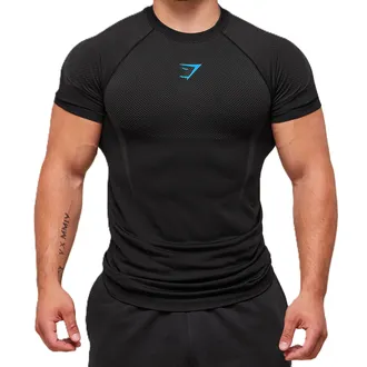 Gymshark Onyx 5.0 Seamless Blue Tee