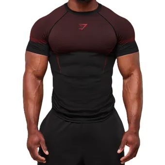 Gymshark Onyx 5.0 Seamless Red Tee