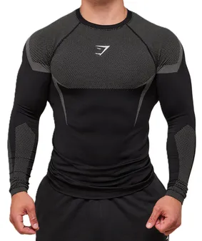 Gymshark Onyx 5.0 Seamless Grey Long Sleeve Tee