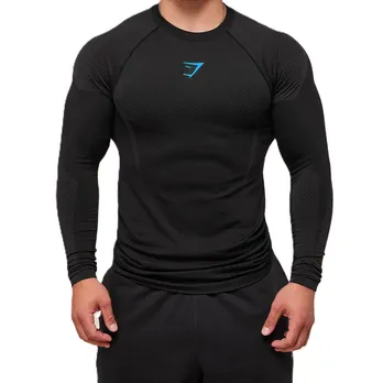 Gymshark Onyx 5.0 Seamless Blue Long Sleeve Tee