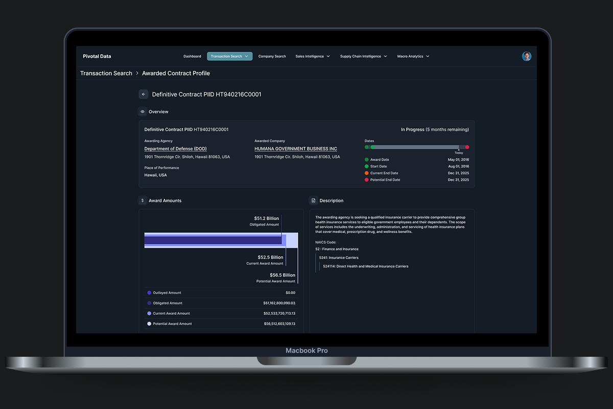 SaaS app screenshot