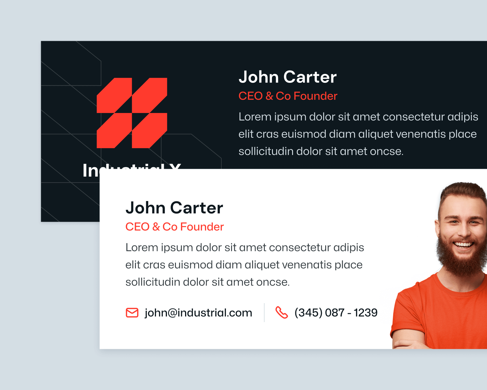 Industrial X - Email Signature - Metallurgical Webflow Template
