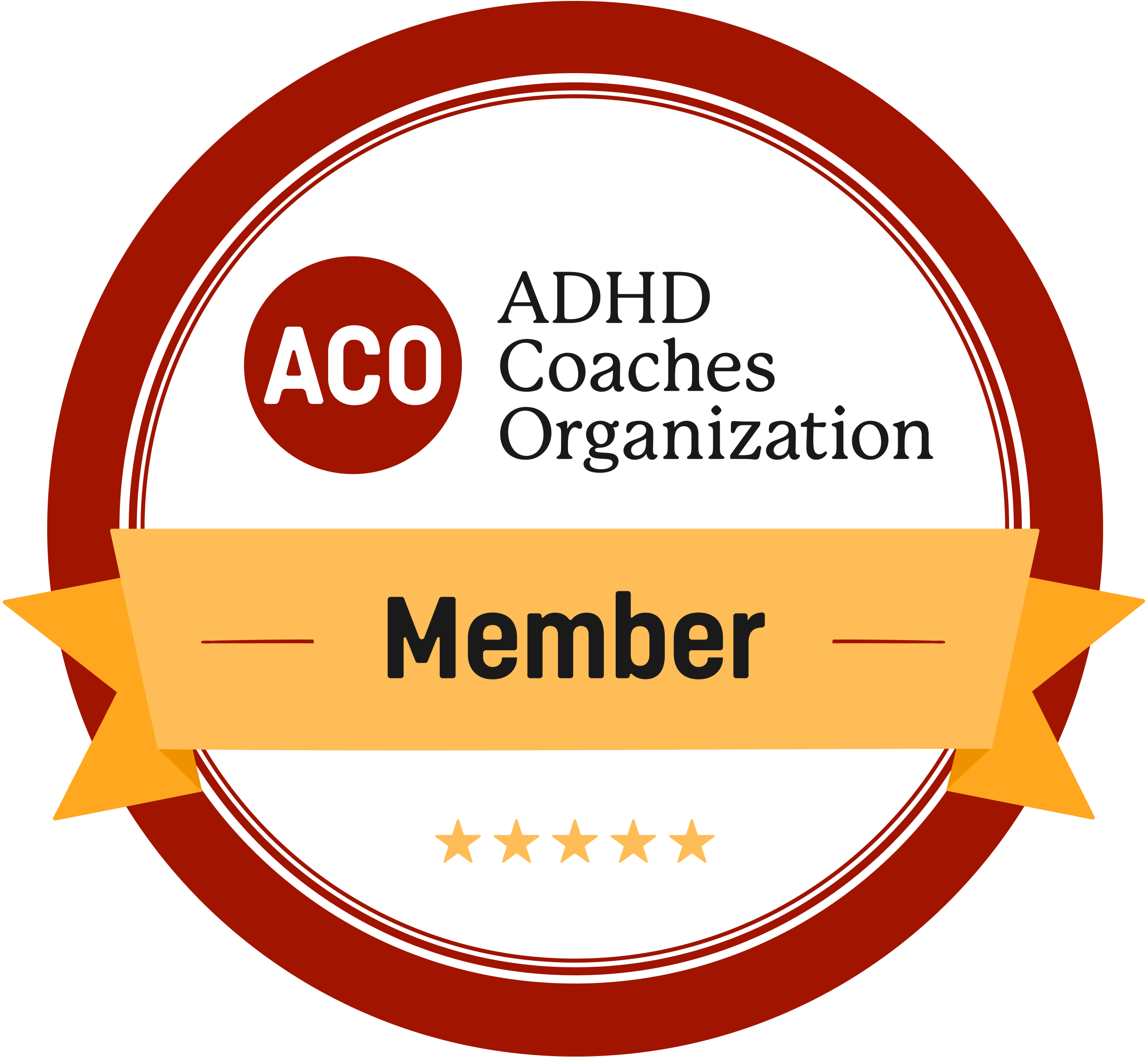 ACO ADHD Coaches Organization Badge