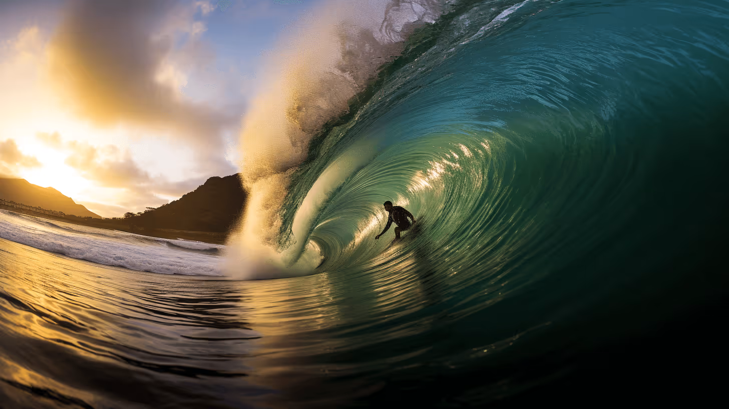 Surfer riding big waver Sportlink Screenshot 