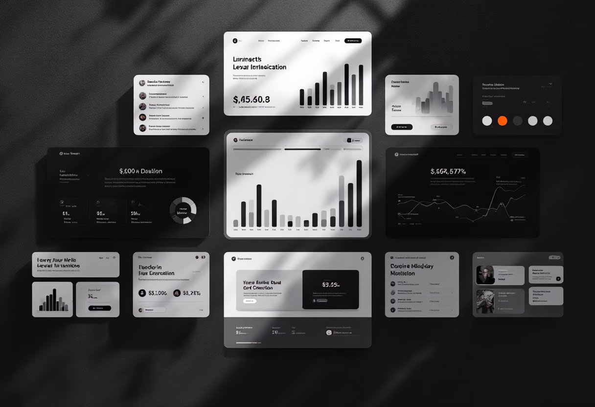 [interface] digital interface filling the entire background (for an ai legal tech company)