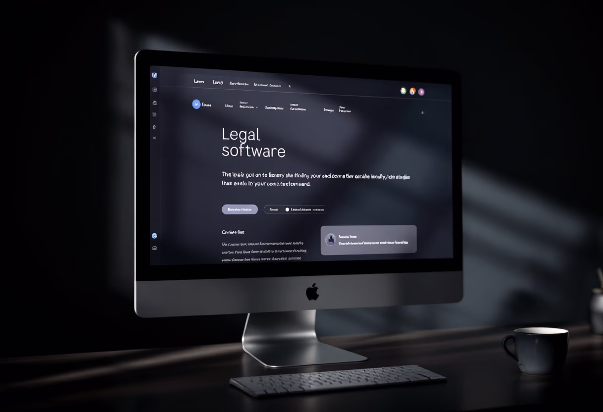[interface] image of legal software interface showcasing features (for a legal tech)