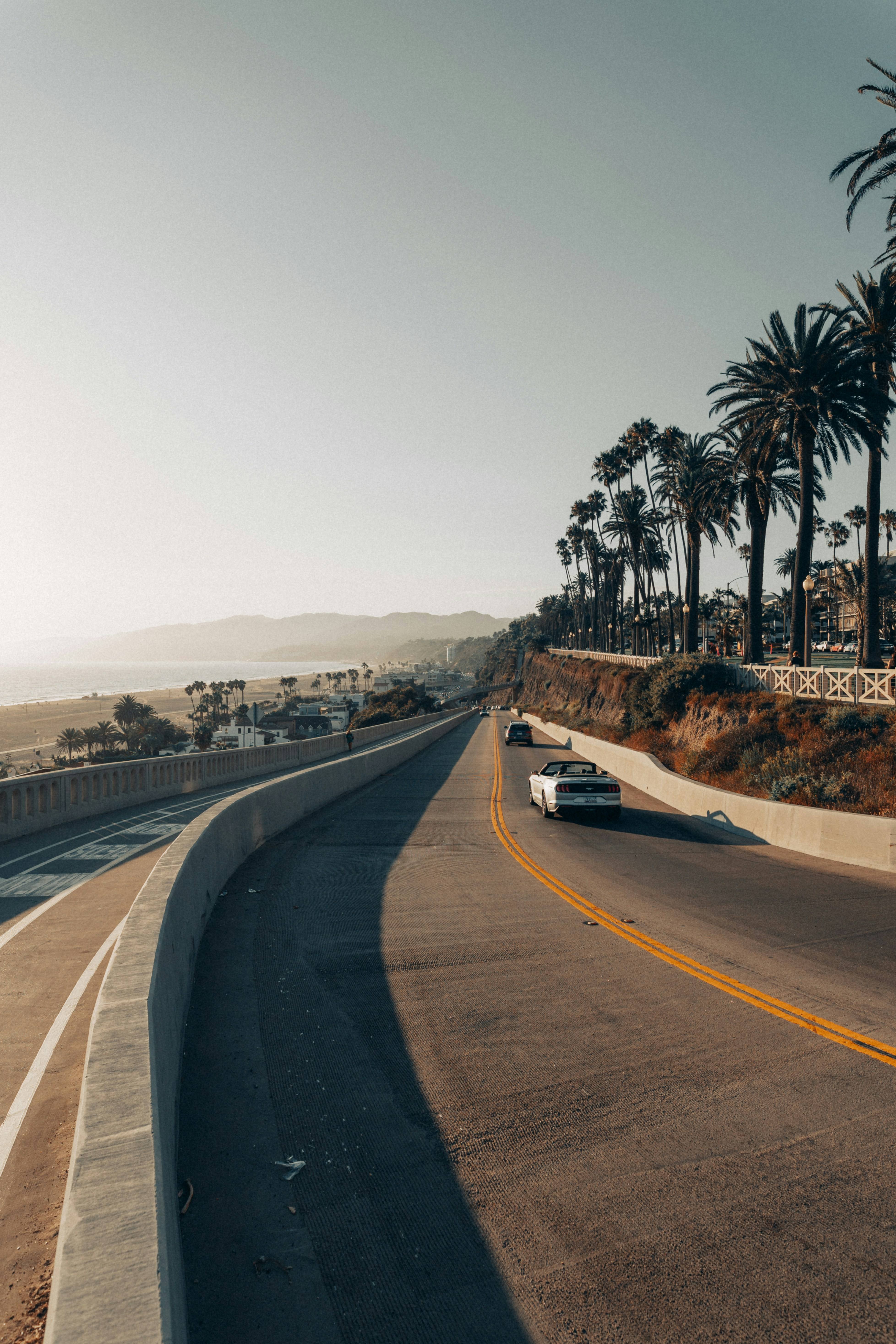 Ocean view of the 1 freeway in West LA